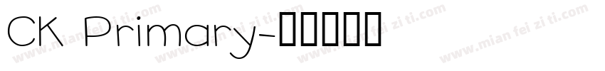 CK Primary字体转换